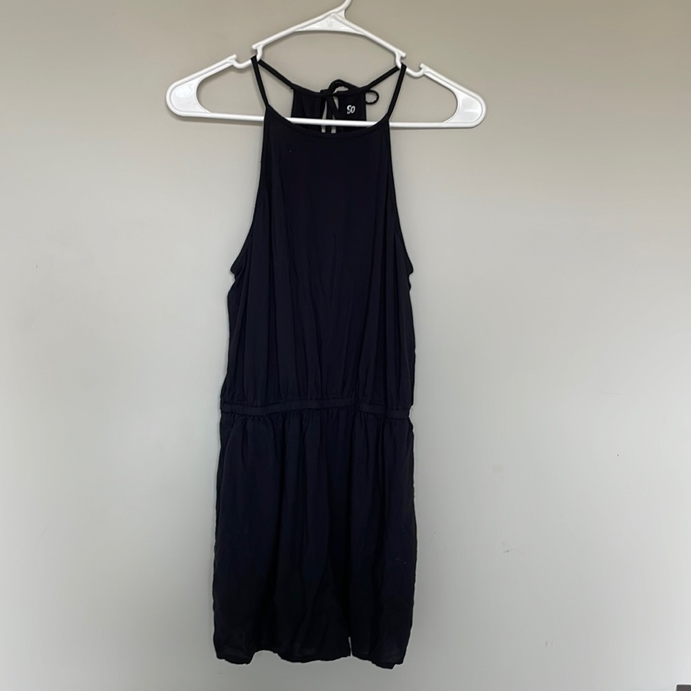 Super cute and comfy black size small romper from kohls. It does have pockets